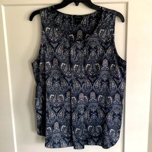 Ann Taylor tank, size L, blue